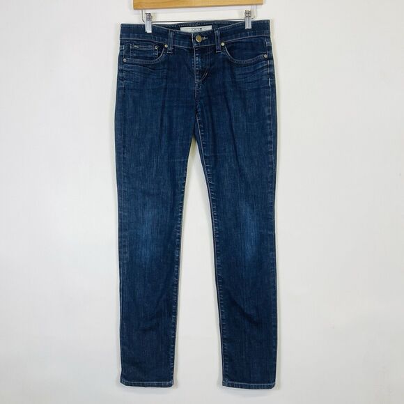 Joe's Jeans Pocket Logo Dark Vncent Wash Skinny 8.5" Low Rise Jeans‎ Women's 29 - Picture 1 of 9